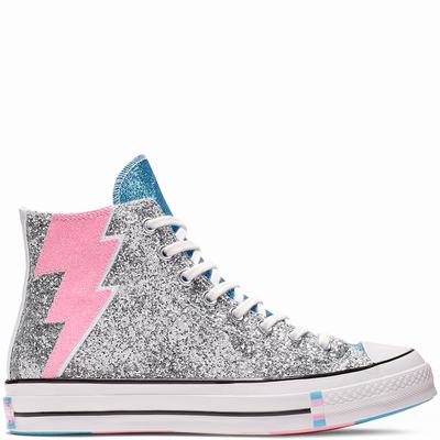 Női Converse Chuck 70 Pride Magasszárú Cipő CO4962810 Titán/Kék